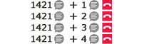 ②ISDN